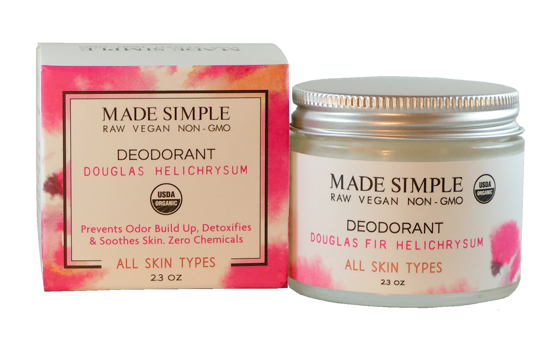 Douglas Fir Helichrysum Deodorant - Certified Organic, Vegan & Cruelty-free