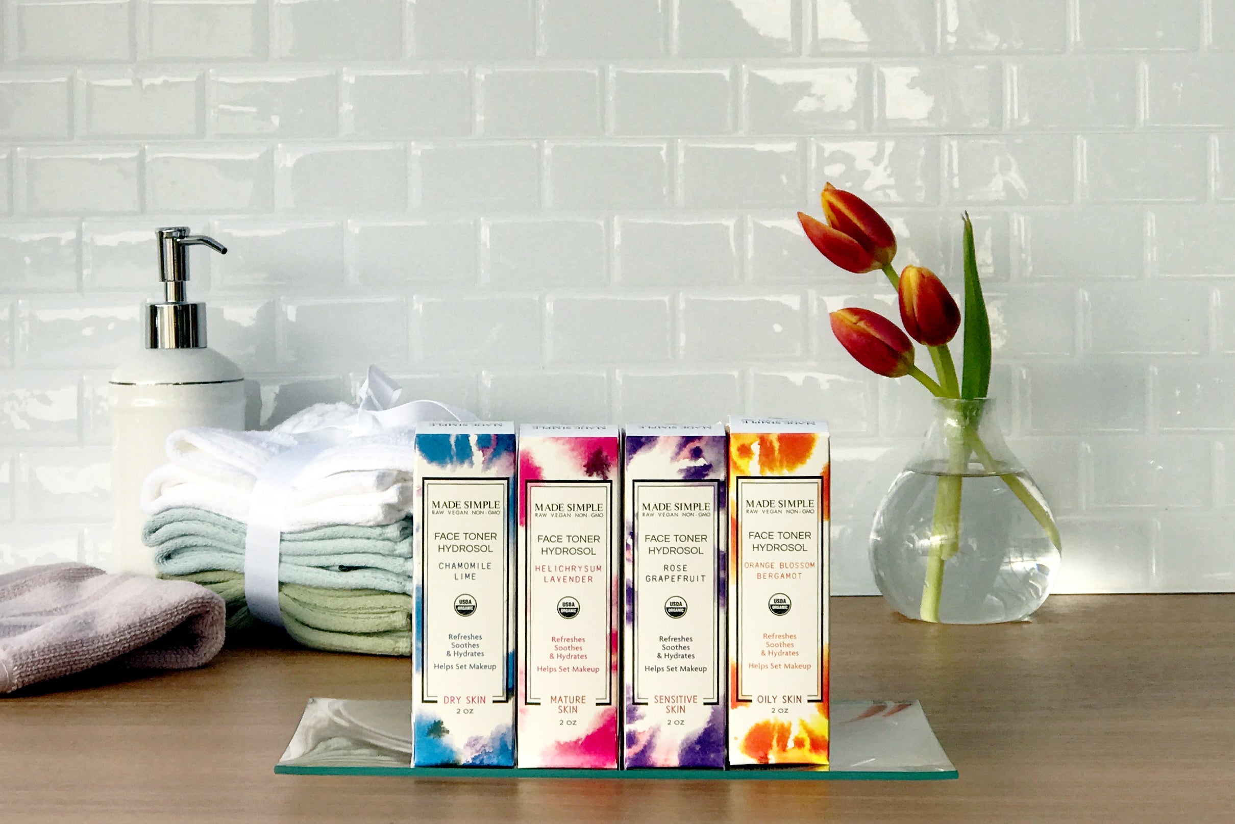 Chamomile Lime Face Toner for Dry Skin - Certified Organic, Vegan & Cruelty-free