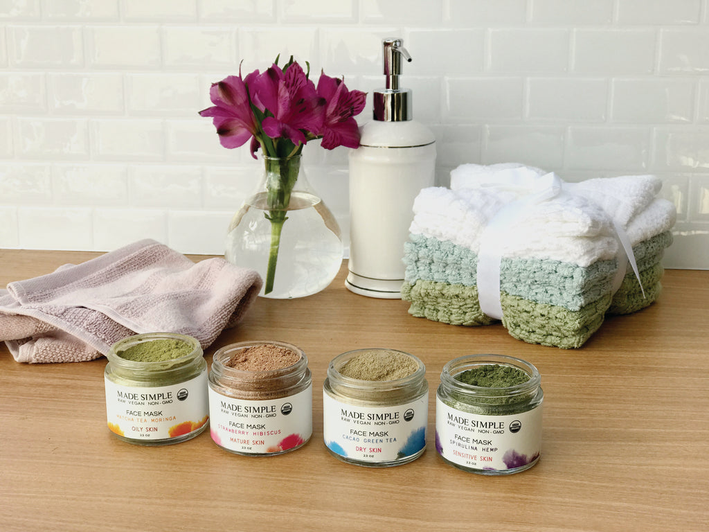 Spirulina Hemp Face Mask for Sensitive Skin - Certified Organic, Vegan & Cruelty-free